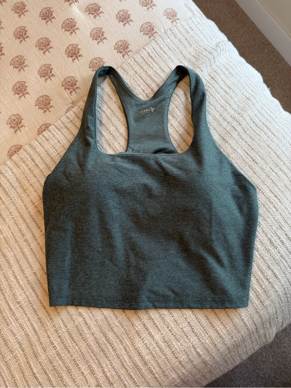 Old Navy Active Racerback Sports Bra - Teal Gray